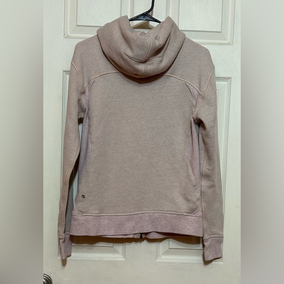 Authentic Lululemon scuba Hoodie Light Cotton Heathered Dusty Rose jacket 8 - Picture 3 of 10